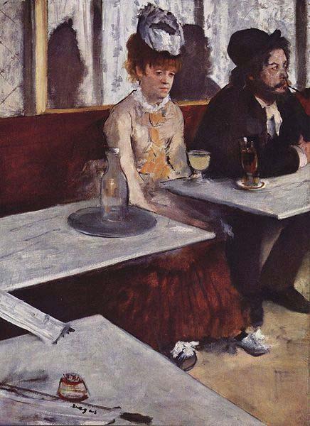 Edgar Degas LAbsinthe oil painting image